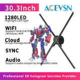 Load image into Gallery viewer, 30.3 inch/77cm 3D Hologram Fan Display LED Projector Advertising Machine for Business Promotion Digital Signage Visual Player
