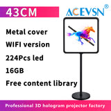 Load image into Gallery viewer, 3D Hologram Fan Display with Floor Stand WiFi LED Advertising for Store Promotion Eye Catching Display