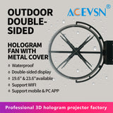Load image into Gallery viewer, Outdoor Double-Sided Waterproof 3D Hologram Fan 42cm / 52cm / 65cm LED Holographic Advertising Display