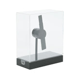 Load image into Gallery viewer, Portable Mini 3D Hologram Fan 18CM with Desktop Cover - Christmas Decoration Holographic Display, Advertising Projector for Home